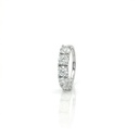 50-MEIA ALIANÇA 5 BRILHANTES 2,54CT G VS1 5,49G OURO BRANCO 18K - CERTIFICADO EGL 1701852024/1701879841/1701879033/1701878941/1701879639 - COLEÇAO SOULMATES