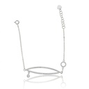 PULSEIRA 70 BRILHANTES 0,52CT 18CM 2,52G OURO BRANCO 18K - COLEÇAO LAISA