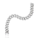 PULSEIRA ELOS GROUMET 176 BRILHANTES 2,02CT G VS1 16CM 24,71G OURO BRANCO 18K - COLEÇAO ELOS POWER