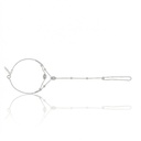 PULSEIRA MAO 2 DIAMANTES NAVETES 0,45CT 43 BRILHANTES 0,40CT 3,18G OURO BRANCO 18K - COLEÇAO LAISA