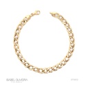 PULSEIRA OCA ELOS GROUMET 6,70MM 21,5CM 6,30G OURO AMARELO 18K - COLEÇAO ALPHA MASCULINO