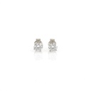 Brinco Solitário Only You 1,23 ct · Ouro Branco 18k