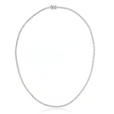 Colar Riviera 10,04 ct · Ouro Branco 18k