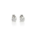 70-Brinco Solitário 2 Brilhantes 1,40ct 1,70g g VS2 Ouro Branco 18k - EGL 1701783734/1701776534 - Coleção Only You