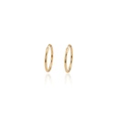 Argola Oca 13mm Fio Redondo 0,48g Ouro Amarelo 18k - Coleção Argolas Daily