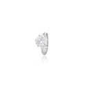 405-ANEL SOLITARIO 6 GARRAS BRILHANTE 4,00CT K SI2 4,63G OURO BRANCO 18K - GIA 1538403464 - COLEÇAO ONLY YOU