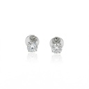 80-Brinco Solitário 2 Brilhantes 1,60ct g VS1 2,16g Ouro Branco 18k - EGL 1701728127/1701779335 - Coleção Only You