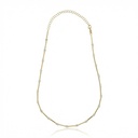 9-Colar Faca 21 Brilhantes 2,08ct H VS2 18,60g 45cm Ouro Amarelo 18k - Coleção Rivieras