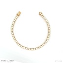 9-PULSEIRA RIVIERA 56 BRILHANTES 5,21CT 17CM 8,42G OURO AMARELO 18K - COLEÇAO RIVIERAS