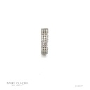 ANEL DEDINHO 3 FILEIRAS 45 BRILHANTES 1,20MM 0,40CT J SI1 1,80G OURO BRANCO 18K - COLEÇAO PAVE