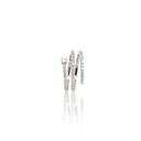 ANEL ESPIRAL DEGRADE 43 BRILHANTES 0,81CT G VS1 4,28G OURO BRANCO 18K - COLEÇAO LAISA