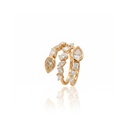 ANEL TORCIDO ABERTO 3 FILEIRAS 2 DIAMANTES FANCY GOTA 0,89CT 3 EMERALD 0,39CT 5 NAVETE/GOTA 0,44CT 4 OVAL 0,52CT 4,72G OURO AMARELO 18K - COLEÇAO LAISA