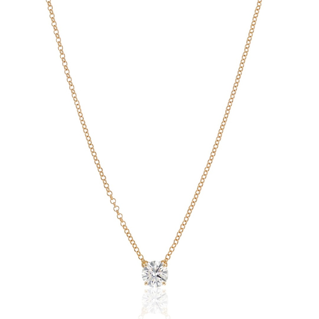 [077062] Colar Ponto de Luz Only You 1,00 ct · Ouro Amarelo 18k