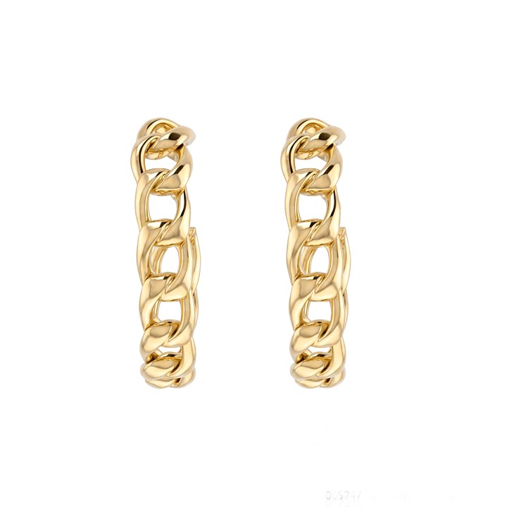 [065247] Argola Elos Groumet 30mm 10,83g Ouro Amarelo 18k - Coleção Argolas Daily
