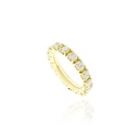 15-ALIANÇA  INTEIRA 16 BRILHANTES 2,37CT G VS2 5,30G OURO AMARELO 18L - COLEÇAO SOULMATES