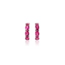 ARGOLA 8 RUBELITAS OVAL 6,33CT 6,22G OURO BRANCO 18K - COLEÇAO RUBELITA