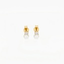 15-Brinco Solitário 2 Brilhantes 0,30ct H VS2 1,39g Ouro Amarelo 18k - Coleção Only You