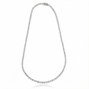 Colar Riviera Degradê 30pts a 7pts 131 Brilhantes 14,85ct H VS2 40cm 21,11g Ouro Branco 18k - Coleção Rivieras