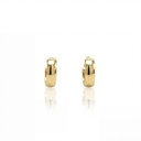 ARGOLA OCA LISA 12MM DIAMETRO FIO MEIA CANA 4MM 1,64G OURO AMARELO 18K - COLECAO ARGOLAS DAILY