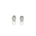 Brinco Solitário Only You 0,33 ct · Ouro Branco 18k