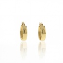 ARGOLA OCA LISA 15MM DIAMETRO FIO MEIA CANA 4MM 1,90G OURO AMARELO 18K - COLECAO ARGOLAS DAILY