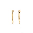 ARGOLA TORCIDA 25,20MM 4,34G OURO AMARELO 18K - COLEÇAO ARGOLAS DAILY