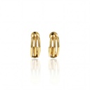 ARGOLA TRIPLA 15MM DIAMETRO FIO REDONDO 1,50MM 2,75G OURO AMARELO 18K - COLECAO ARGOLAS DAILY