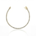 15-PULSEIRA RIVIERA 47 BRILHANTES 7,06CT G VS2 17,50CM 10,30G OURO AMARELO 18K - COLEÇAO RIVIERAS