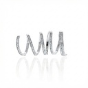 Anel Maleável 104 Brilhantes 1,16ct H VS2 13,15g Ouro Branco 18k - Coleção Laisa