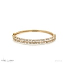 Bracelete 42 Brilhantes 0,78ct Diamantes Trapézio 0,96g 10,78g Ouro Amarelo 18k - Coleção Onassis