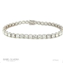 70-Pulseira Riviera 38 Brilhantes 26,71ct g VS1 23cm 21,51g Ouro Branco 18k - Certificados EGL - Coleção Rivieras