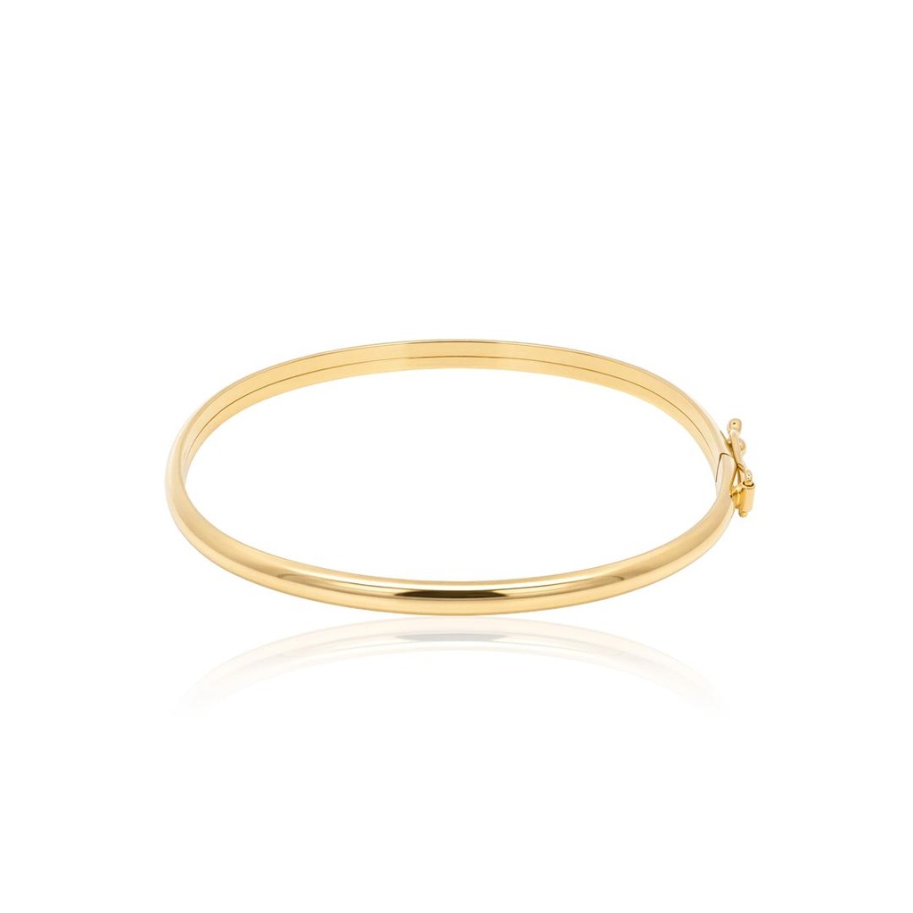 [068415] Bracelete Infantil Meia Cana 3,20mm 3,10g Ouro Amarelo 18k - Coleção Kids