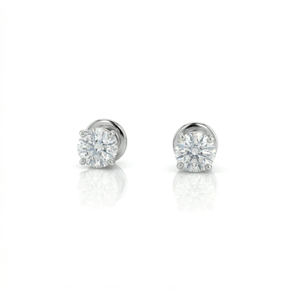 Brinco Solitário Only You 3,04 ct · Ouro Branco 18k