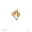 Anel 3 Aros 3 Diamantes Fancy 1,69ct 42 Brilhantes Fancy 0,55ct 13 Brilhantes 0,24ct 6,40g Ouro Branco e Amarelo 18k - Coleção Laisa