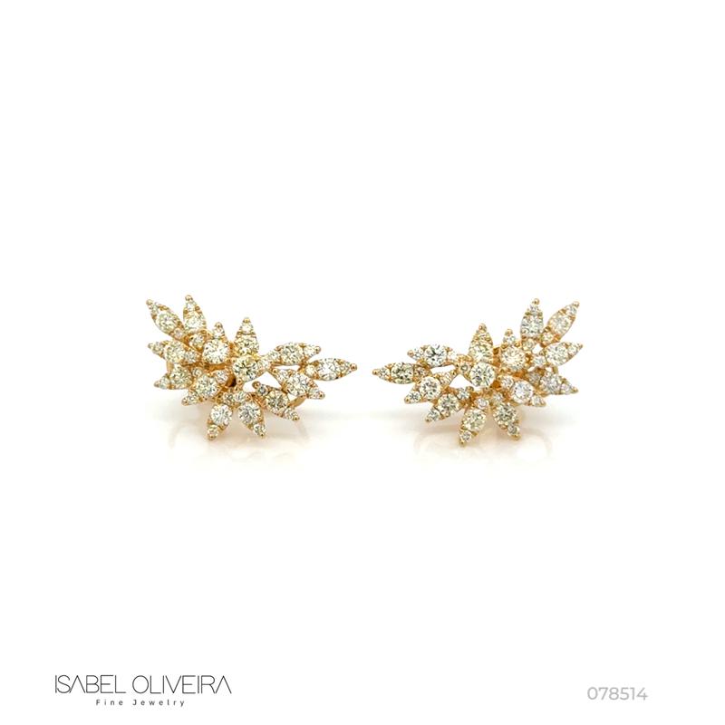 [078514] Earcuff 78 Brilhantes 1,75ct 4,75g Ouro Amarelo 18k - Coleção Laisa