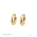 Argola Salpicada 40 Brilhantes 1,03ct 7,71g Ouro Amarelo 18k - Coleção Fashion