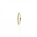 2-Meia Aliança 13 Brilhantes 0,26ct H VS1 1,94g Ouro Amarelo 18k - Coleção Soulmates