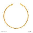 20,5-PULSEIRA CARTIER FECHADO FECHO GAVETA 12G 20,50CM OURO AMARELO 18K - COLEÇAO ALPHA MASCULINO