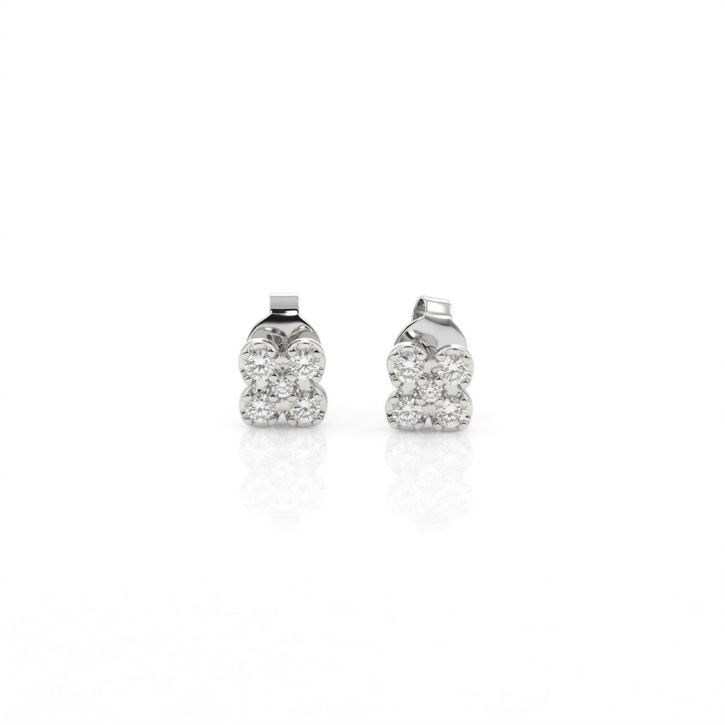 [075674] Brinco Only You 0,26 ct · Ouro Branco 18k