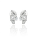 Brinco 2 Diamantes Gota 0,65ct 78 Brilhantes 1,31ct 4,74g Ouro Branco 18k - Coleção Laisa