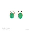 Brinco 2 Esmeraldas Brasileiras Gota 5,24ct 3,91g Ouro Amarelo 18k - Coleção Brazilian Emerald
