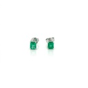 Brinco Brazilian Emerald 0,85 ct · Ouro Branco 18k
