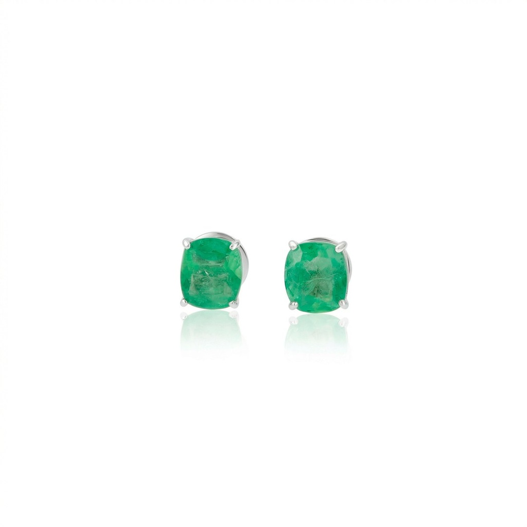 [067141] Brinco Colombia Emerald 4,00 ct · Ouro Branco 18k