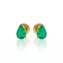 Brinco Colombia Emerald 3,72 ct · Ouro Amarelo 18k