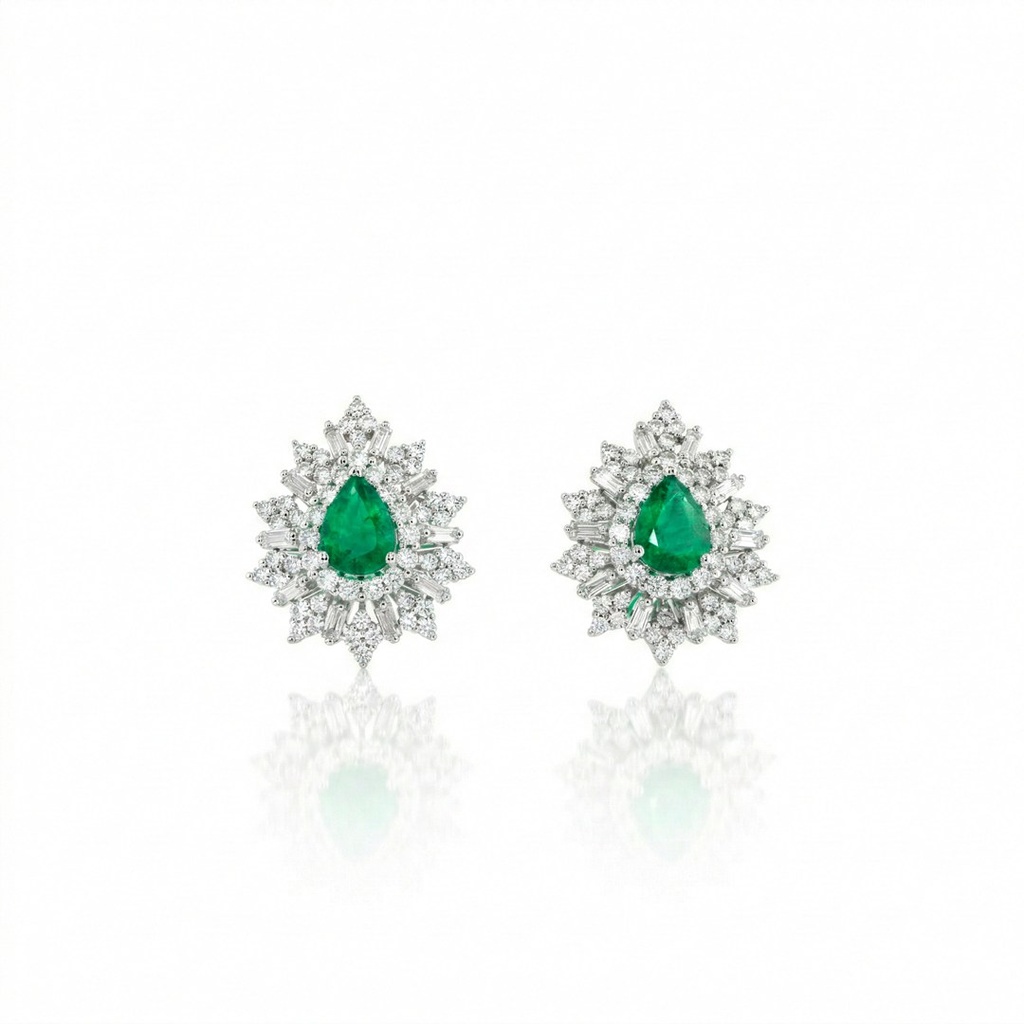 [072892] Brinco 1,85 ct · Ouro Branco 18k