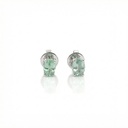 Brinco Sara e Antônio 0,86 ct · Ouro Branco 18k