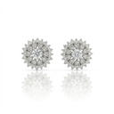Brinco 74 Brilhantes 0,94ct 2,83g Ouro Branco 18k - Coleção Laisa