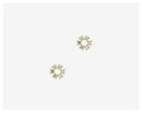 Brinco Círculo 12 Brilhantes 0,12ct J SI1 0,30g Ouro Amarelo 18k - Coleção Kids