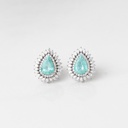 Brinco Caribbean Blue 5,15 ct · Ouro Branco 18k