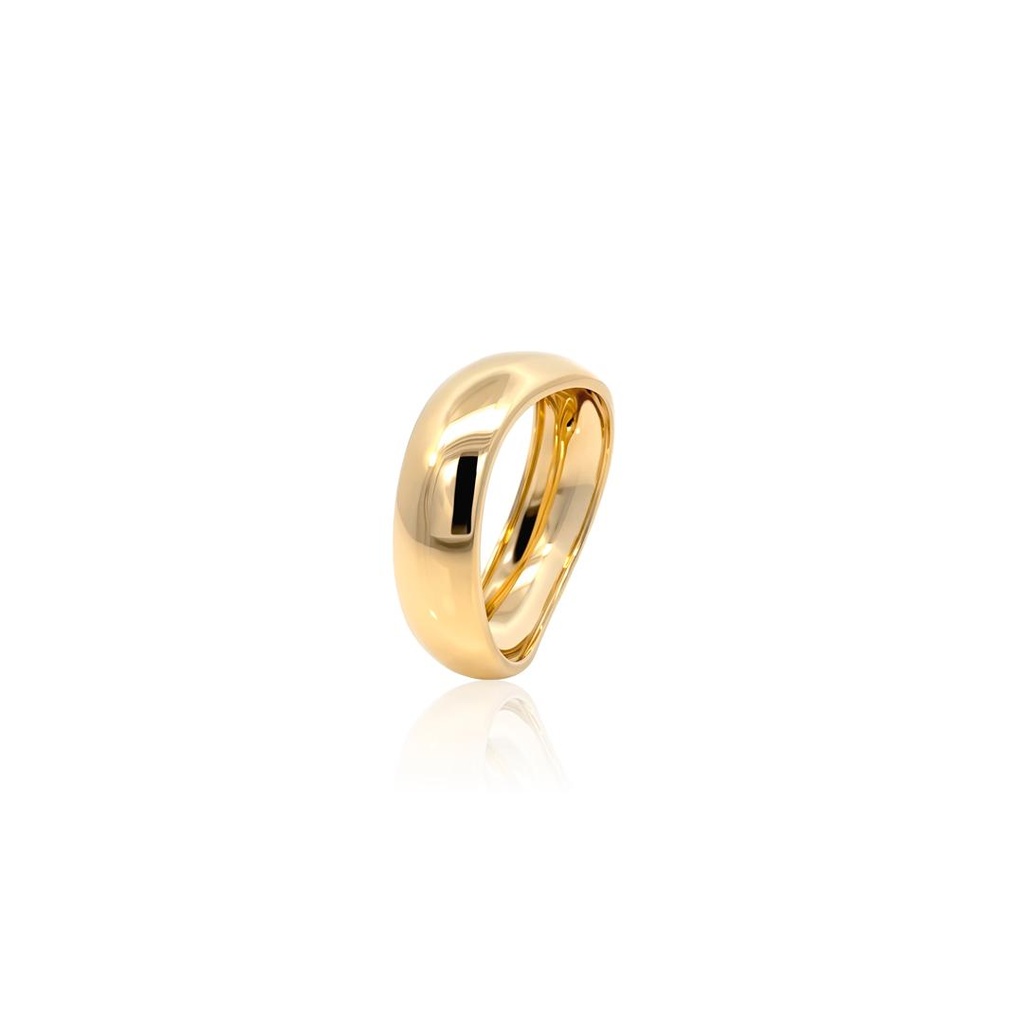 ANEL ONDA 6MM 4,10G OURO AMARELO 18K - COLEÇAO MINIMALISTA